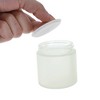 Unique Bargains Elegant Frosted Cream Glass Bottle for Bathroom 1 Pc - 3 of 4
