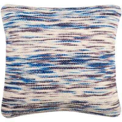 Tight Weave Pillow - Blue/Multi - 20" x 20" - Safavieh