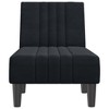 vidaXL Chaise Longue Black Velvet - image 4 of 4