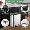 EcoSummer 7.9 Gal Dual Compartment Stainless Steel Trash Can, Foot Pedal Recycling & Waste Sorter for Home & Office. - 4 of 4
