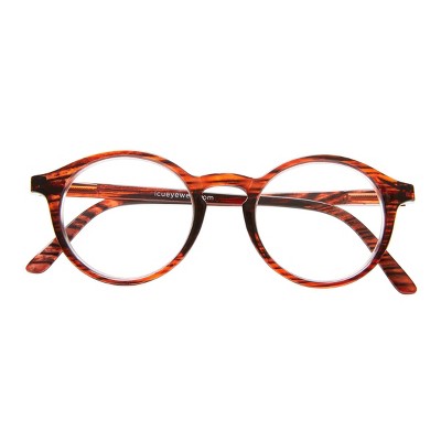 ICU Eyewear - Larkspur - Round Dark Orange +2.25