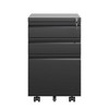 KWPZQEB 3 Drawer Mobile File Cabinet with Lock, Under Desk Metal Filing Cabinets for Home Office Organizer Letters/Legal/A4, Space-Saving - 4 of 4