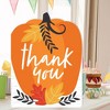 Big Dot of Happiness Fall Pumpkin - Thank You Giant Greeting Card - Big Shaped Jumborific Card - 16.5 x 22 inches - 2 of 4