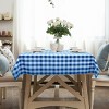 Tangkula 10-Piece 52"x52" Square Plaid Tablecloth Machine Washable Polyester Table Cover - 2 of 4