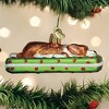 Old World Christmas Blown Glass Ornament for Christmas Tree, Sleepy Corgi - 2 of 4