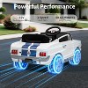12V Kids Electric Ride-On Car with Parent Remote Control,LED Lights, Bluetooth Music, MP3 Player - 3 of 4