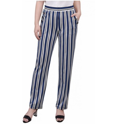 NY Collection Womens Pull On Casual Trouser Pants