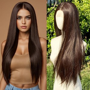 Jessie's Wig 18Inch Lace Frontal Straight Wig 13X4 Lace Dark Brown 1 Pc/Pack - 1 of 4