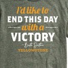 Men's - Yellowstone - I'd Like To End This Day With A Victory Short Sleeve Graphic T-Shirt - 2 of 4