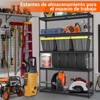 5-Tier Adjustable Closet Organizers and Storage, Heavy Duty 2500LBS Garage Storage Shelves, Metal Storage Shelving Unit for Kitchen Basement Laundry - 3 of 4