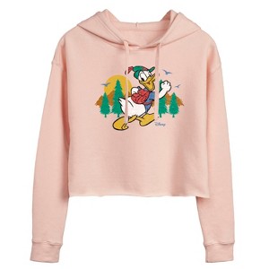 Women's - Disney - Mickey & Friends Cropped Graphic Hoodie - 1 of 3