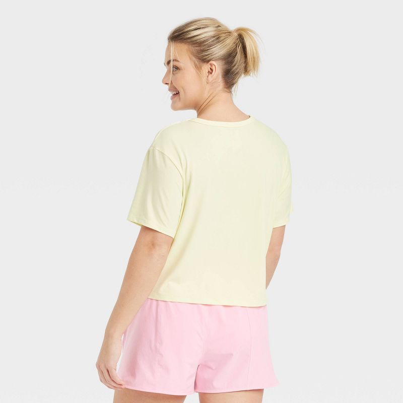Women's Essential Crewneck Short Sleeve Top - All In Motion™, 4 of 9