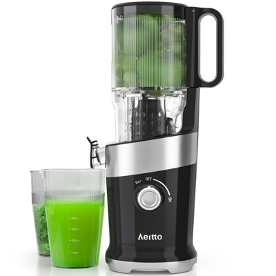 Aeitto Juicer Machines, 4.9" Extra Large Feed Chute for Whole Fruits and Vegetables