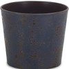 HomeRoots 6" Blue Recycled Plastic Indoor Outdoor Round Pot Planter - 3 of 3