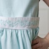 Hope & Henry Heirloom Girls'  Round Collar Sateen Party Dress with Embroidered Sash, Toddler - 3 of 4