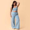 Blogilates Women's Travel Trouser High-Rise Wide Leg Sweatpants - 3 of 4