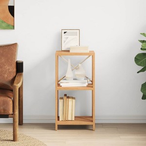 vidaXL 3-Tier Shelf 15.7 in.x11.8 in.x30.7 in. Solid Wood Oak - 1 of 4