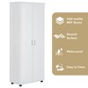 Rbied 29.25 in. W x 14.60 in. D x 71.25 in. H Wood Linen Cabinet Storage Cabinet with Adjustable Shelves and Drawers - 4 of 4