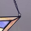CHLOE Lighting CIENA Mission Tiffany-glass Window Panel 8 Wide - 3 of 4