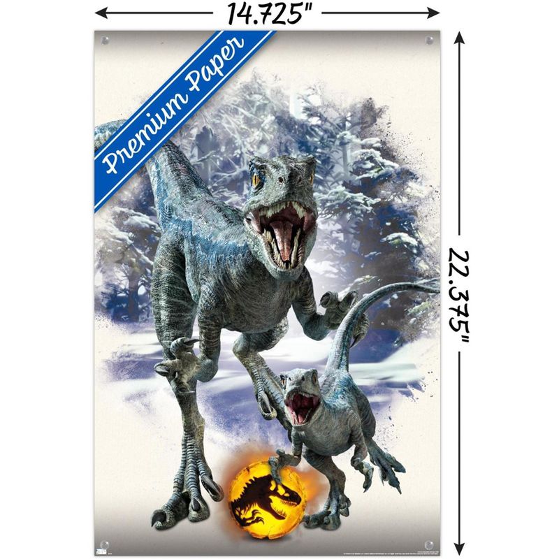 Trends International Jurassic World: Dominion - Blue and Beta Focal Unframed Wall Poster Prints, 3 of 7