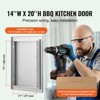 VEVOR BBQ Access Door, 14W x 20H Inch Single Outdoor Kitchen Door, Stainless Steel Flush Mount Door, Wall Vertical Door with Handle - 3 of 4