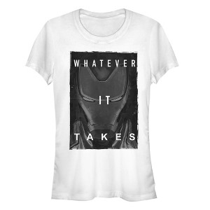 Juniors Womens Marvel Avengers: Endgame Iron Man Whatever It Takes T-Shirt - 1 of 3