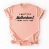Simply Sage Market I Make This Motherhood Thing Look Easy Garment Dyed Tee - 2XL - Peachy - 2 of 4