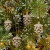 8ct Glittered Pinecone Christmas Tree Ornament Set - Wondershop™ - 2 of 3