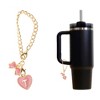 Unique Bargains Heart Bow Water Cup Pendant 1 Pc - 3 of 4