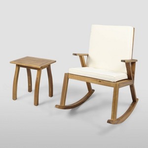Champlain 2pc Acacia Seating Set  - Christopher Knight Home
 - 1 of 4