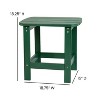 Emma and Oliver Indoor/Outdoor Polyresin Adirondack Side Table for Porch, Patio, or Sunroom - 4 of 4