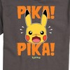 Men's - Pokémon - Pika Pika Scared Short Sleeve Graphic T-Shirt - 2 of 4