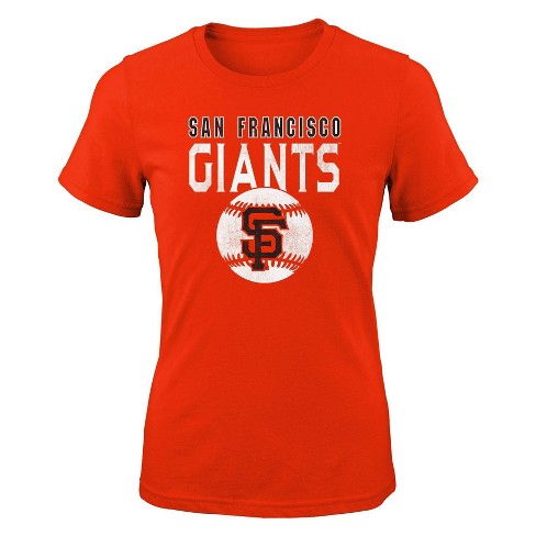 MLB San Francisco Giants Girls' Crew Neck T-Shirt - XS