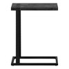 CAVINAS Modern End Table with Metal Base Frame C-Shaped Side Table with Rectangular Tabletop Sofa Coffee Table for Living Room, Bedroom - 3 of 4