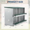 Jojoka Pet Chicken Nesting Box, Compartment Egg Laying Boxes for Chickens, Metal Laying Boxes with Egg Collection Lid - 2 of 4
