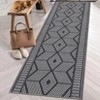 Washable Modern Geometric Area Rugs with Shapes and Stripped Lines Print, Non Slip Low Pile Carpet for Home Office - 2 of 4