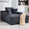 KTMBDW 67 Inch Chaise Lounge Chair Indoor, Oversized Velvet Upholstered Boneless Sofa Bed, Cloud Sofas Couches for Living Room - 2 of 4