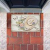 Stupell Industries Shabby Chic Floral Cowboy Hat Printed Outdoor Door Mat, design by Susan Winget, 18"x30" - 3 of 4