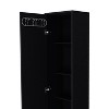 Vynxaria Lawen Tall Storage Cabinet: Single Door with 3 Broom Hangers, Perfect for Organizing Your Space Efficiently. - 3 of 4