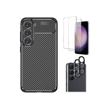 SaharaCase Samsung Galaxy S23+ Bundle Anti-Slip Series Case with Tempered Glass Screen and Camera