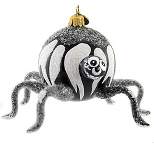 Blu Bom Skellie The Spider  -  1 Glass Ornament 3.75 Inches -  Halloween Ornament Tarantula  -  2020165  -  Glass  -  Black