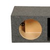 Q Power 2 Hole 10-Inch Vented Heavy Duty Subwoofer Enclosure, Charcoal Grey - 3 of 4