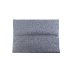 JAM Paper 4Bar A1 Metallic Invitation Envelopes 3.625x5.125 Anthracite BK V018245I - 1 of 2