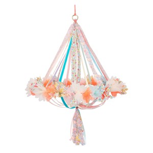 Meri Meri Floral Fabric Chandelier (Pack of 1) - 1 of 4