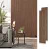 SMARTSTANDARD 105.9 in. x 20.47 in. x 0.9 in. Slat Wood Acoustic Sound Absorbing 3D Decorative Wall Paneling, 2-Pack - 2 of 4