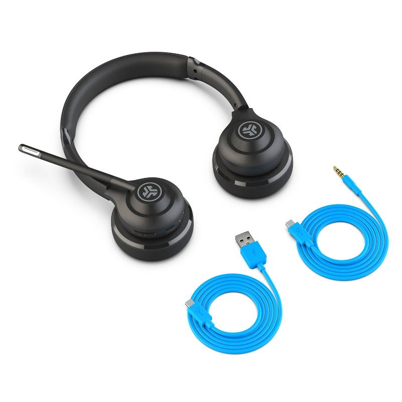 JLab Go Work Hybrid Bluetooth Wireless Headset - Black, 6 of 16