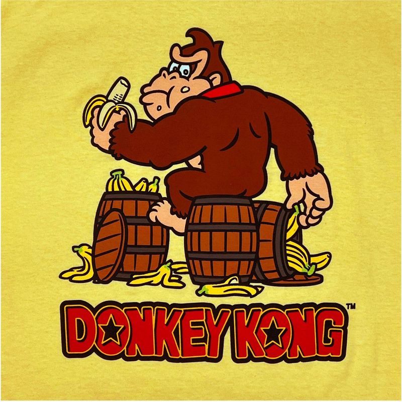 Men&#39;s Nintendo Donkey Kong Short Sleeve Graphic T-Shirt - Light Yellow, 3 of 4
