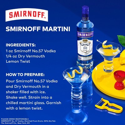Smirnoff 100 Proof Vodka - 375ml Bottle