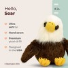 Bearington Soar Plush Stuffed Animal Bald Eagle, Pose-Able and Huggable Design, 6" - 2 of 4
