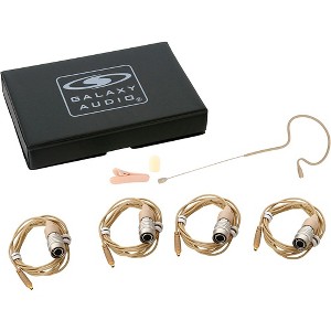 Galaxy Audio ESM4 Single-Ear Headset Mic With 4 Gen 1 cW Audio Technica Connector Cables, Windscreen, Clip and Case - 1 of 1